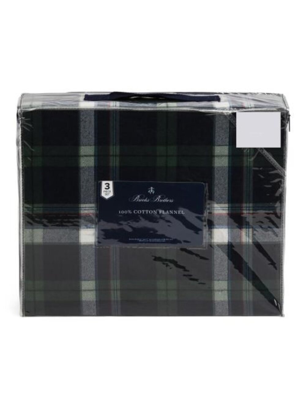 BROOKS BROTHERS Plaid Flannel Duvet Set